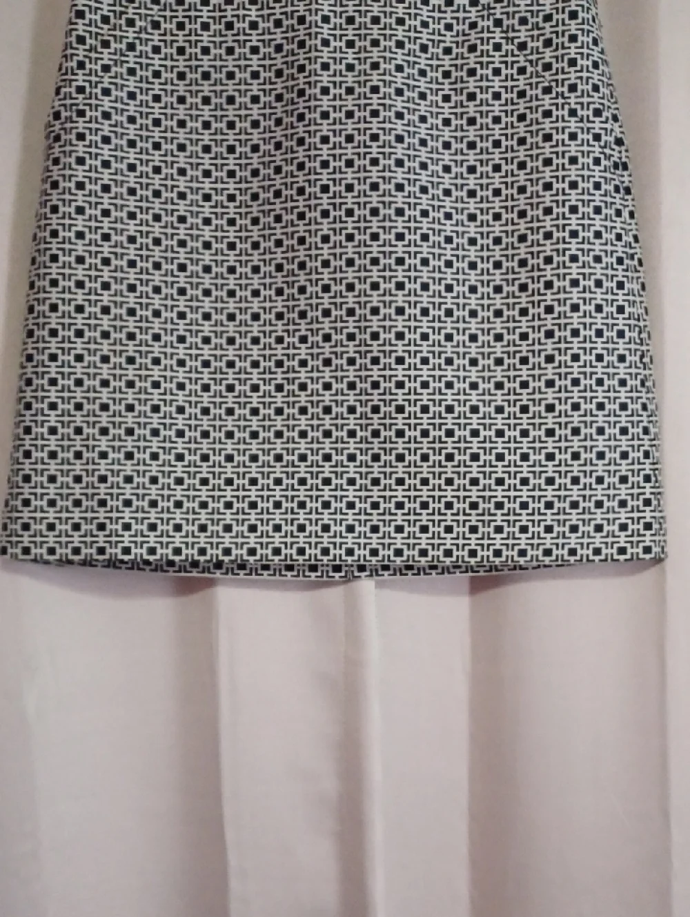 Banana Republic Silk Cotton Blend Geometric Mini Skirt Size 2 Pockets Preppy Mod